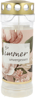 Grablicht Premium 7 Tage "Trost für immer unversehrt" hofer