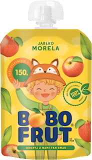 Mus jabłko, morela  BOBO FRUT