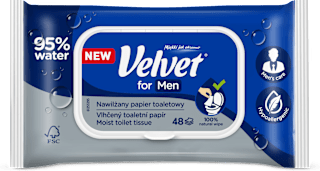 Papier toaletowy nawilżany for Men Velvet