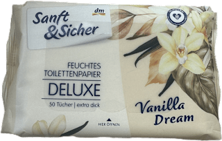 Nedves toalettpapír Vanilla Dream Sanft&Sicher