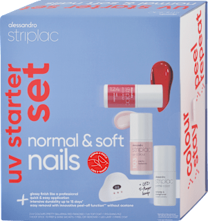 UV štartovacia súprava Striplac - Normal & Soft Nails alessandro