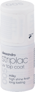 Vrchný lak na nechty Striplac - Milky alessandro