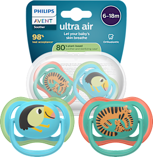 Smoczek uspokajający Ultra Air 6-18m, chłopiec PHILIPS AVENT
