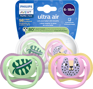Smoczek uspokajający Ultra Air 6-18m, dziewczynka PHILIPS AVENT