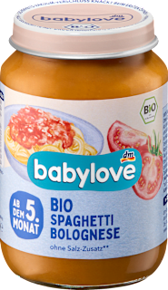 Omogeneizzato spaghetti alla bolognese babylove