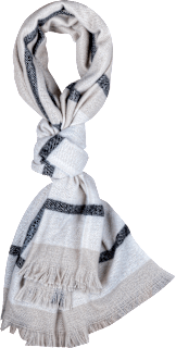 Schal beige in Karo-Optik  PURSET
