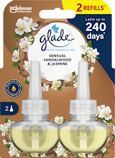 Elektromos légfrissítő utántöltő duo, Bali szantálfa és jázmin glade