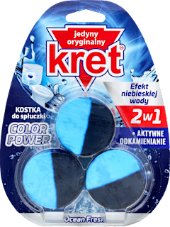 Kostka do spłuczki dwubarwna Ocean Fresh  kret