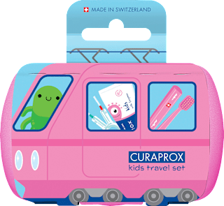 Potovalni set za otroke Kids – roza CURAPROX