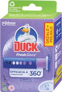Gel za čiščenje in osveževanje WC školjke z vonjem sivke DUCK