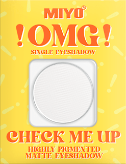 Cień do powiek OMG! Check Me Up Highly Pigmented Matte Eyeshadow 01 Cocaine  Miyo