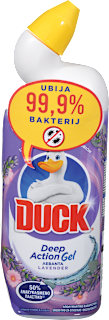 Gel za čiščenje in dezinfekcijo WC školjke Deep Action Gel z vonjem sivke DUCK