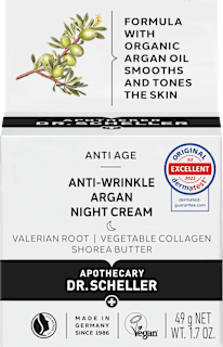 Anti Falten Nachtcreme mit Arganöl Dr. Scheller