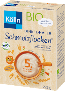 Getreidebrei Schmelzflocken Dinkel-Hafer ab dem 5. Monat Kölln
