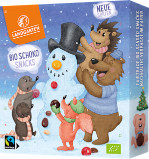 Adventskalender 2025 Schoko Snacks Landgarten