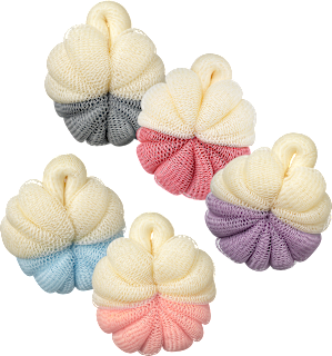 Fürdőszivacs peeling vegyes színekben ebelin