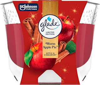 Dišeča sveča v kozarcu Warm Apple Pie glade