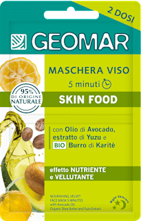 Maschera viso 5 minuti nutriente vellutante GEOMAR