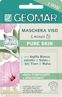 Maschera viso 5 minuti purificante effetto-mat GEOMAR