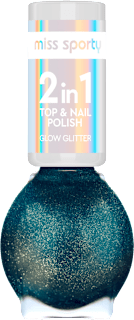 Fedőlakk, Glow Glitter - Nr. 070 Navy miss sporty