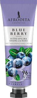 Hitro vpojna krema za roke Blueberry AFRODITA