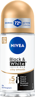 Black & White Invisible deo roll-on Silky Smooth NIVEA