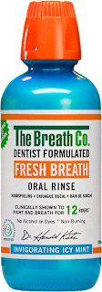 Friss Lehelet szájvíz, alkoholmentes, Jeges Mentol íz The Breath Co