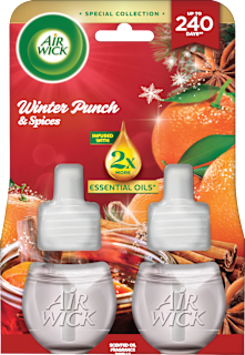 Električni osvježivač zraka Essential Oils, refill – Winter Punch & Spices, 2 x 19 ml AIRWICK