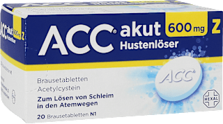 ACC akut 600 mg Z Hustenlöser Acetylcystein, Brausetabletten  ACC