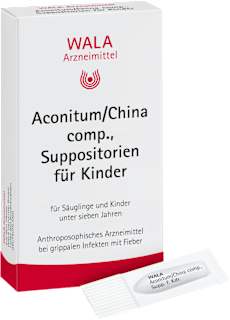WALA Aconitum/China comp., Suppositorien für Kinder Zäpfchen (10x1 g) WALA