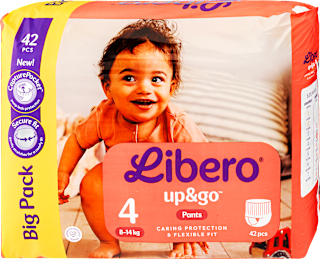 Bugyipelenka up&go, 4-es méret 8-14kg Libero