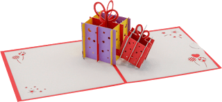 Grußkarte Pop Up Geburtstag CACTUS