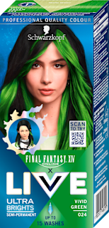 FINAL FANTASY XIV ULTRA BRIGHTS boja za kosu - 024 VIVID GREEN Schwarzkopf LIVE