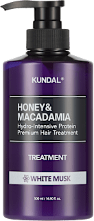 Honey & Macadamia balzám na vlasy White Musk KUNDAL