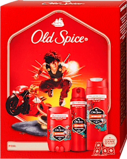 Deo spray, deo stift és tusfürdő ajándékcsomag Old Spice