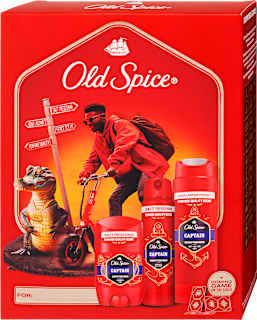 Tusfürdő, deo stift, deo spray ajándékcsomag játékkal Old Spice