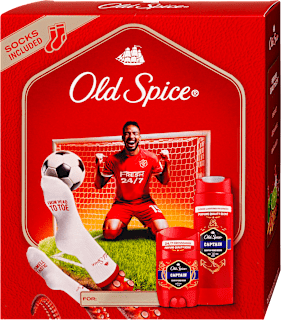Deo stift és tusfürdő ajándékcsomag zoknival Old Spice