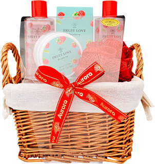 Málnás fürdőszett ajándékcsomag aurora KOZMETIKA