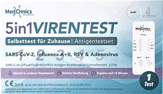 Selbsttest 5in1 Kombi Viren Medomics