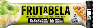 Sadno žitna rezina Sport z okusom jabolka, banane, žit in jogurta FRUTABELA