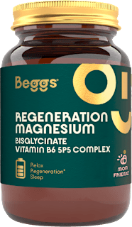 kapsle Magnesium bisglycinate + vitamin B6 P5P Complex Beggs