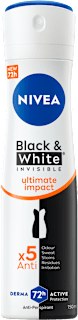 NIVEA BLACK & WHITE INVISIBLE ultimate impact antiperspirant dezodorans u spreju NIVEA