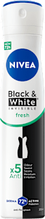 Black & White INVISIBLE fresh - antiperspirant dezodorans u spreju  NIVEA