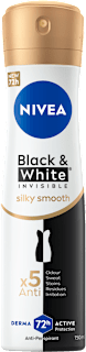 Black & White Invisible Silky Smooth - dezodorans u spreju  NIVEA
