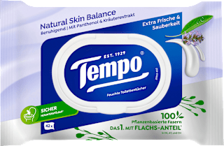 Feuchtes Toilettenpapier Natural Skin Balance Tempo