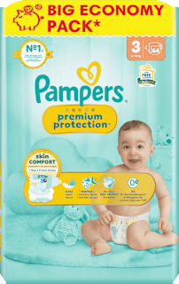 Windeln Premium Protection Gr.3 Midi (6-10 kg), Big Pack Pampers
