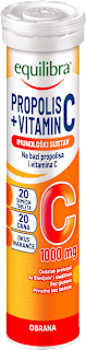 Propolis + vitamin C - šumeće tablete equilibra