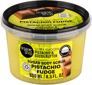 Sladkorni piling za telo Pistachio Fudge  organic shop