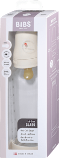 Steklena steklenička 240 ml, lateks - Ivory (srednji pretok), 2m+ BIBS