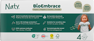 Windeln BioEmbrace Gr. 4 (7-18 kg) Naty